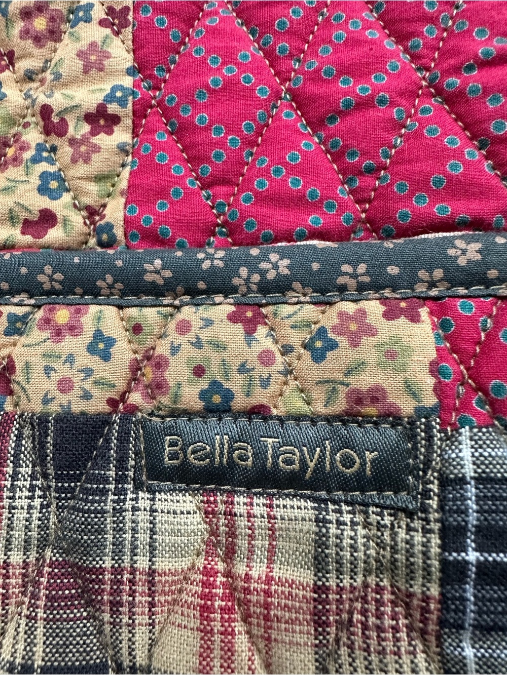 Bella Taylor | Quilted Patchwork Tote Bag - Picture 2 of 5